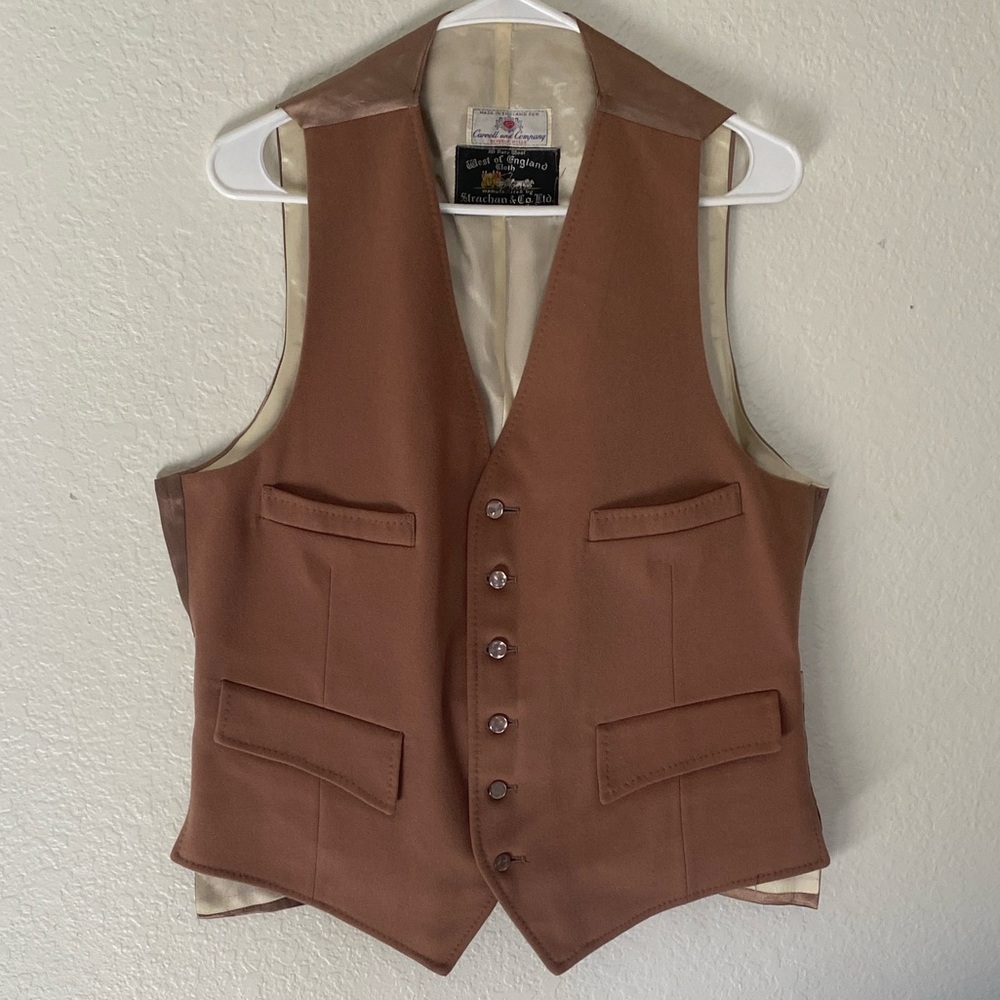 Brown Button-Up Vest
